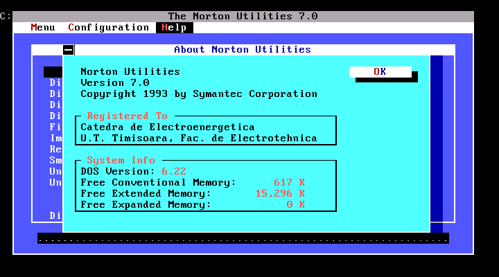 Norton Utilities 7 - About